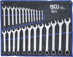 Sada očkoplochých klíčů, 1/4" - 1,1/4", palcové, 25 ks - B9473