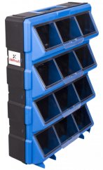 Plastový organizér / box na šroubky, 12 rozdělovníků - MW1504
