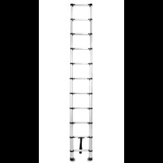 Hliníkový teleskopický žebřík, 11 stupňů, 3,2 m, max. zátěž 125 kg