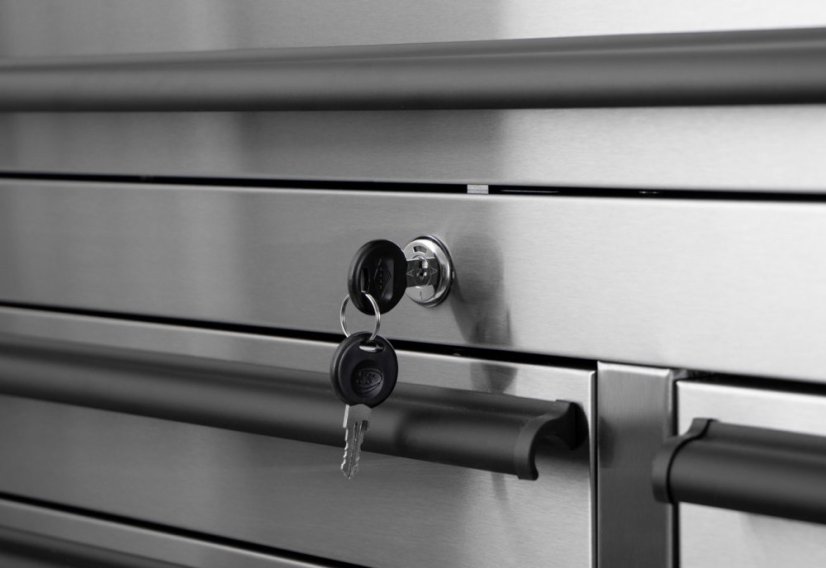 Dílenský vozík na nářadí s nástavbou, 14 zásuvek, AHProfi - AH4114