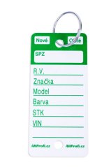 Zelené PLUS plastové visačky na klíče 250ks - 434040011