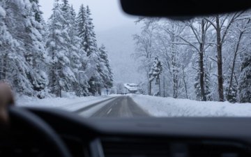 Jízda autem v zimě