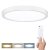 Solight LED osvětlení s dálkovým ovladačem Estela White, 36W, 2700lm, 30cm, změna chromatičnosti, stmívatelné
