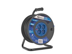 Prodlužovací kabel na bubnu, 40 m, 4 zásuvky - G17509