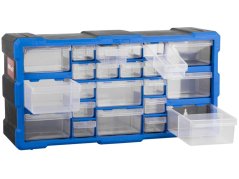 Plastový organizér / box na šroubky, 22 rozdělovníků - MW1503