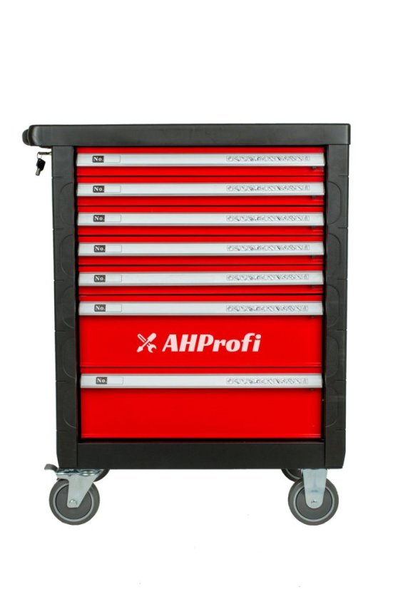 Dílenský vozík prázdný 685 x 455 x 975 mm, 7 zásuvek - H14019P