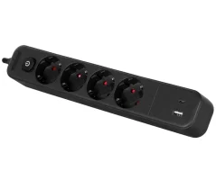 Elektrická zásuvka pro stoly EXPERT, USB a USB-C port - TSP30A