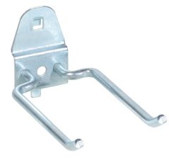 Dvojitý hák do děrované desky, 96 mm, 2 ks - ZS003803