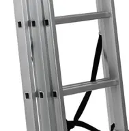 Hliníkový trojdílný žebřík 3x7 stupňů, 4,3 m, max. zátěž 150 kg - AH607A