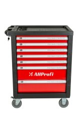 Dílenský vozík prázdný 685 x 455 x 975 mm, 7 zásuvek - H14019P