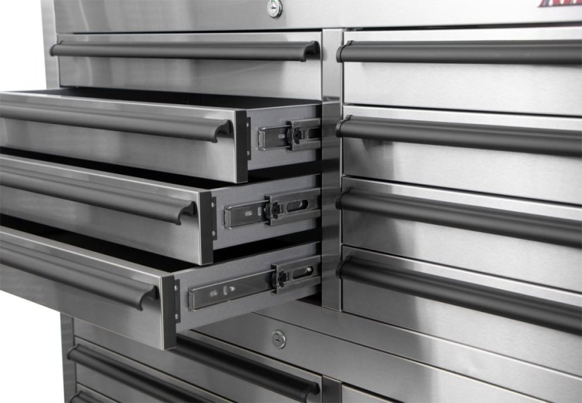 Dílenský vozík na nářadí s nástavbou, 14 zásuvek, AHProfi - AH4114