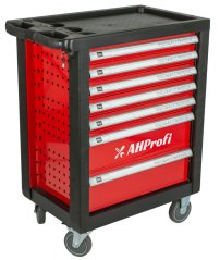 Dílenský vozík prázdný 685 x 455 x 975 mm, 7 zásuvek - H14019P
