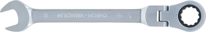 Ráčnový očkoplochý klíč 16 mm s kloubem, BGS - B6716
