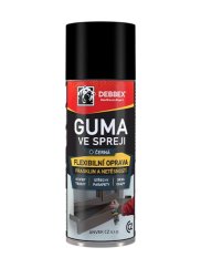 Guma ve spreji DEBBEX - ČERNÁ - 400 ml
