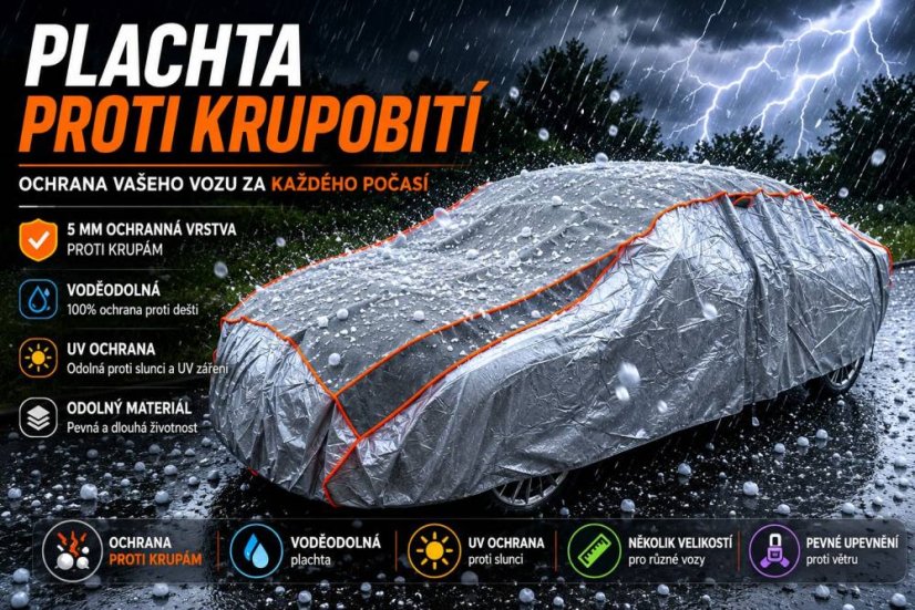 Autoplachta proti krupobití