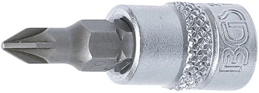 Nástrčná hlavice s bitem KŘÍŽOVÁ 1/4" PZ1, BGS - B2490