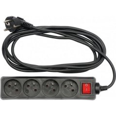 Kabel prodlužovací 1,5 m, vypínač, 4 zásuvky - TO-72630