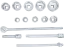 Gola sada 1", 36 - 80 mm, 15ks,  BGS - B15111