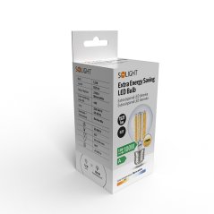 Solight extra úsporná LED žárovka 7,2W, 1521lm, 2700K, ekv. 100W