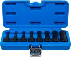 Sada vnějších rázových nástrčných klíčů HEX, 1/2", 5-19 mm, 8 ks - B5481