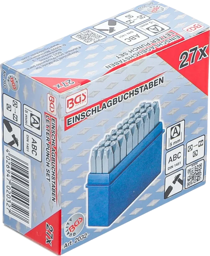 Razicí písmenková matrice 5 mm, BGS - B2032
