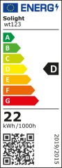 Solight LED zářivka lineární PRO+, T8, 22W, 3080lm, 4000K, 150cm, Alu+PC