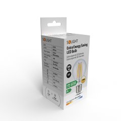 Solight extra úsporná LED žárovka 3,8W, 806lm, 2700K, ekv. 60W