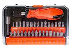 Sada bitů se šroubovákem na bity, 32 ks - TC900017