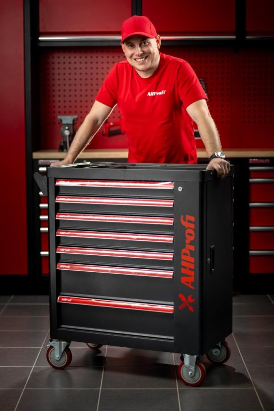 Dílenský vozík Exclusive s nářadím, 269 dílů - AH12449