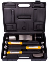 Sada klempířských kladiv, 3 kladiva a 4 babky - HT211301