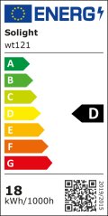 Solight LED zářivka lineární PRO+,T8, 18W, 2520lm, 4000K, 120cm, Alu+PC