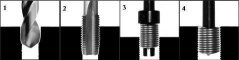 Sada pro opravu závitů M14 x 1,25 mm, 9 ks - H1114