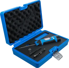 Momentový šroubovák 1/4", 1–8 Nm s bity a hlavicemi 22 ks, BGS - B7122