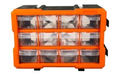 Plastový organizér, 12 boxů - MW1812