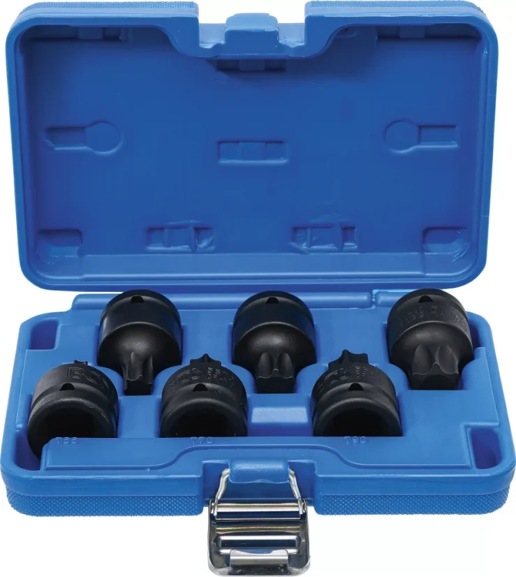 Sada nástrčných klíčů, Torx, 3/4", T55 - T100, 6 ks - B5055