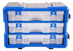 Plastový organizér, 3 uzavíratelné boxy - MW1803