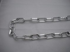 Pokovený plastový řetěz - 8 mm, rozměry oka: 46 x 28 mm - PESC08