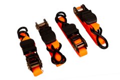 Dvoudílný upínací popruh s ráčnou 25 x 4500 mm, 4 ks - HT670206