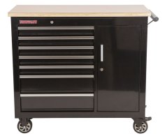 Pojízdný pracovní stůl / skříňka na nářadí s pracovní deskou - TBR-L4407E-B