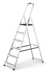 Hliníkové schůdky, 6 stupňů, 3,19m, max. zátěž 150 kg
