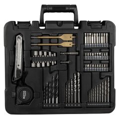 Akumulátorový vrtací šroubovák Güde BS 18 - Set 126 dílů