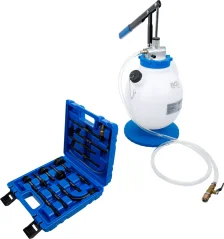 Plnička převodového oleje s ruční pumpou, s 8 adaptéry, 7 l, BGS - B9992