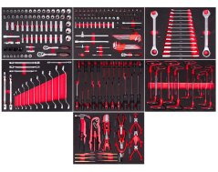 Dílenský vozík Exclusive s nářadím, 269 dílů - AH12449