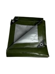 PVC Krycí plachta s oky - 500g/1m² Natural UV stab - Zelená
