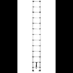 Hliníkový teleskopický žebřík, 13 stupňů, 3,8 m, max. zátěž 125 kg