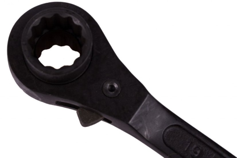 Očkový ráčnový klíč (lešenářská ráčna) 19 x 21 mm - HT191408