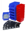 Závěsná plastová lišta s 15 plastovými boxy - MSBRWK0906