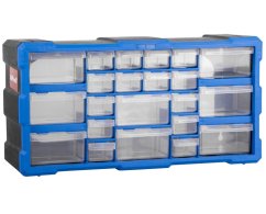 Plastový organizér / box na šroubky, 22 rozdělovníků - MW1503