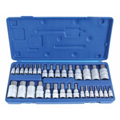 Sada nástrčných klíčů imbus, metrické, palcové, 32 ks - A32HIN