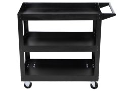 Policový vozík na kolečkách, 3 police, nosnost 100 kg - HT490021